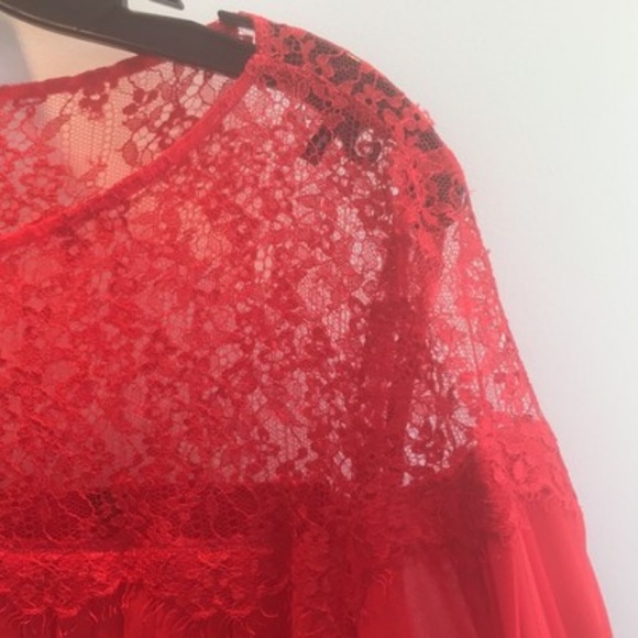 The Kooples Red Lace Cocktail Dress - Picture 3 of 5